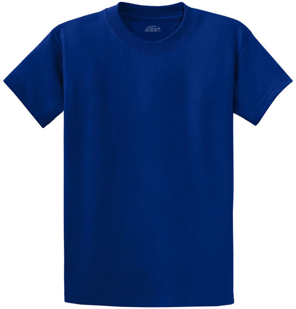 Joe's USA Mens Heavyweight 6.1-Ounce, 100% Cotton T-Shirts in Regular, Big and T