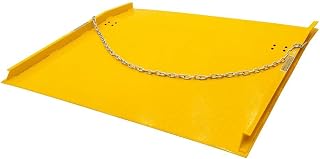 Dock Board, 60" x 72" Steel, 13,000 lb, for Forklift, up to 7" H, Guardian | Loading bay, diamond plate traction, 7" differential, pallet jacks, trucks, loading dock plate, shipping bay equipment