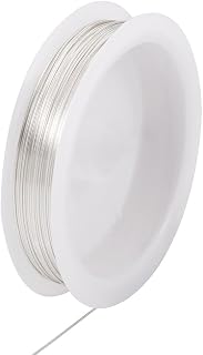 Silver Copper Wire for Jewellery Making Round Soft Wire for Jewelry Making Materials for DIY Crafts 22 Gauge 0.6mm