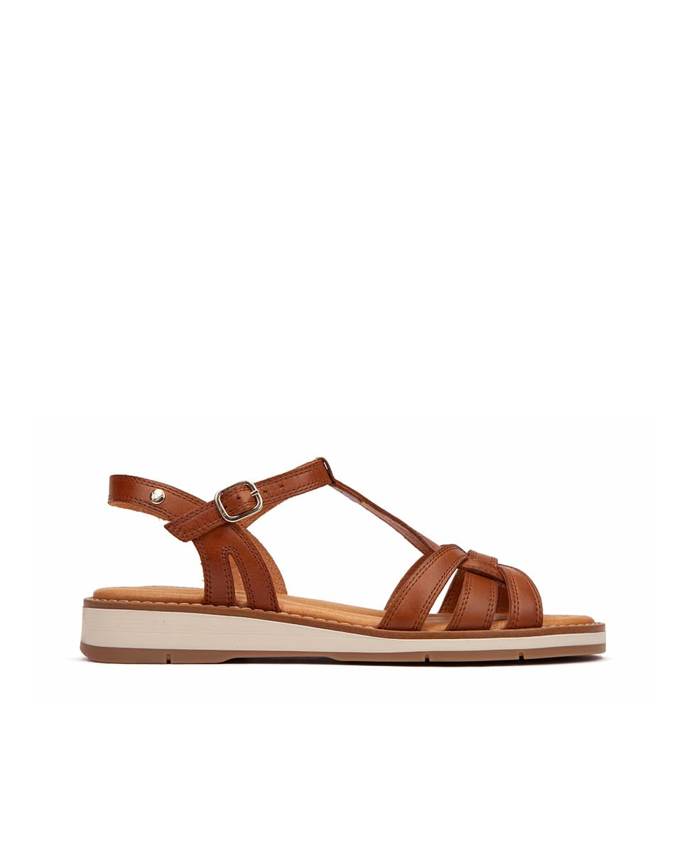 Pikolinos Roquetas Flat Leather Sandals for Lady