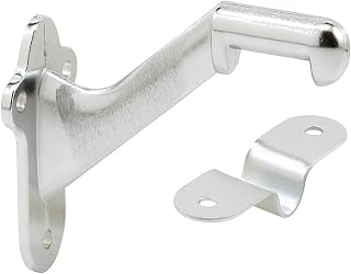 Prime-Line MP11231-1 Staircase Handrail Support Bracket, Diecast Zinc Construction, Satin Nickel Finish (Single Pack)