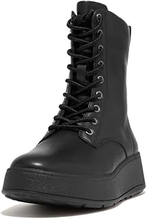 Fitflop F-Mode Leather Ankle Boots Black