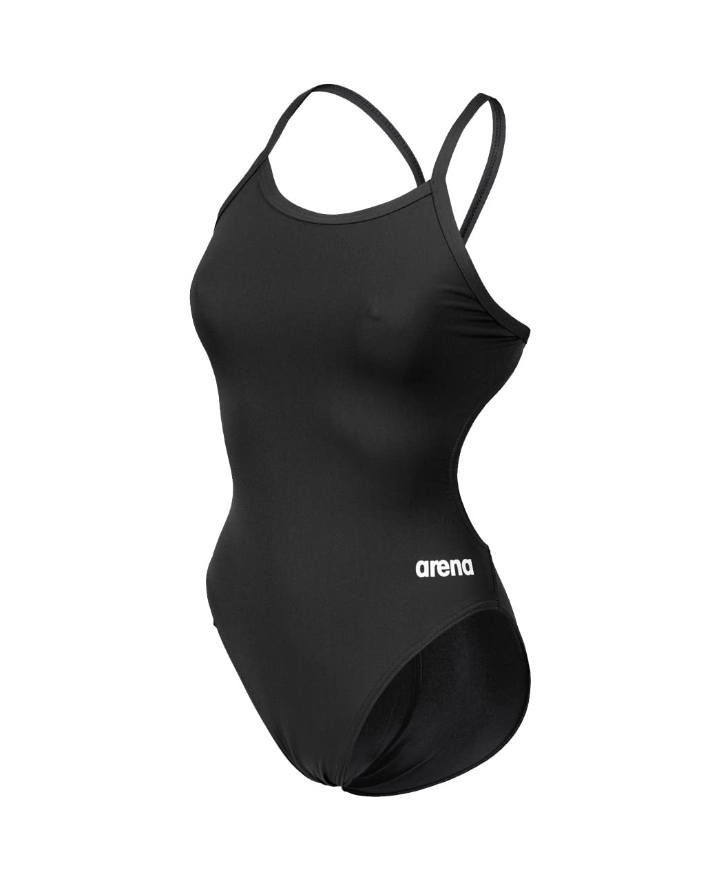 Arena Women's Solid Team Swimsuit Challenge Back MaxLife Open Back Bathing Suit 