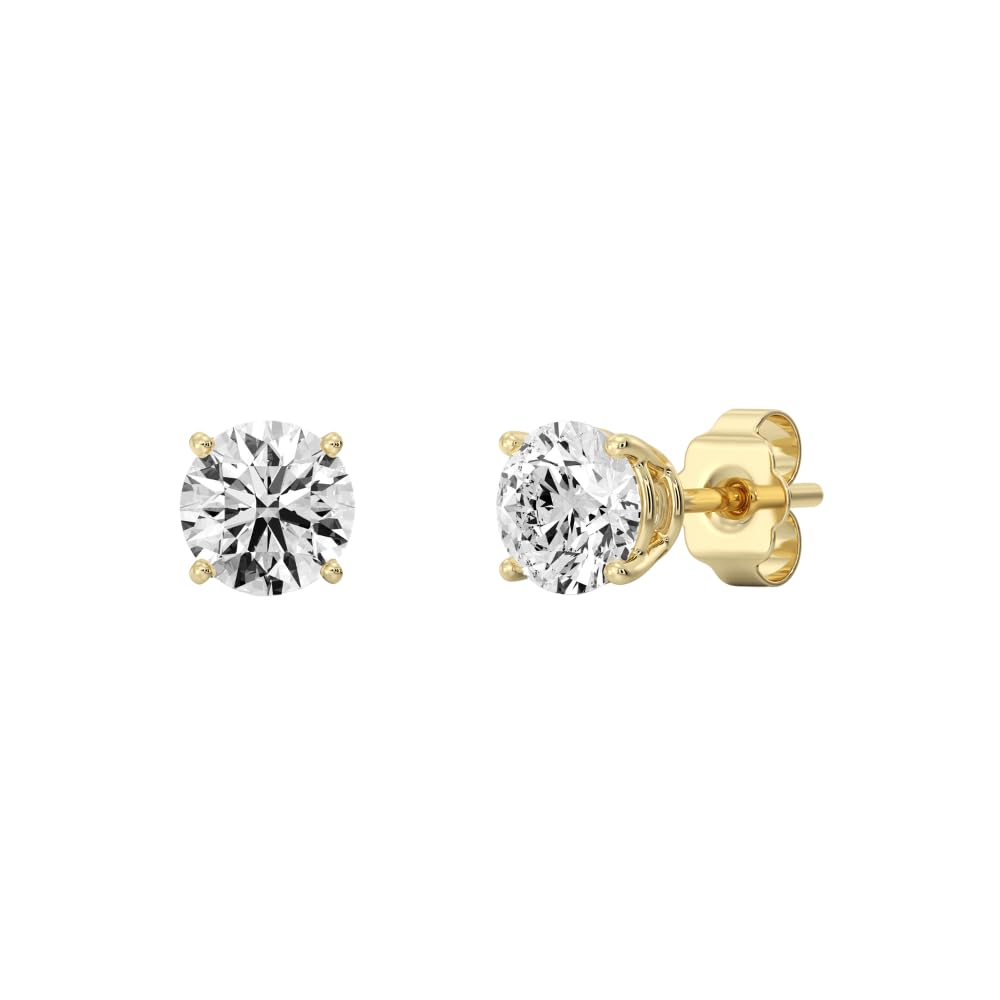 GILDED 0.1 To 1.5 Ct TW Lab Grown Diamond Stud Earrings For Women