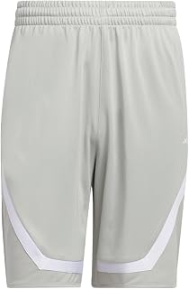 adidas Mens Pro Block Shorts Basketball Casual Bottoms Casual Moisture Wicking - Red