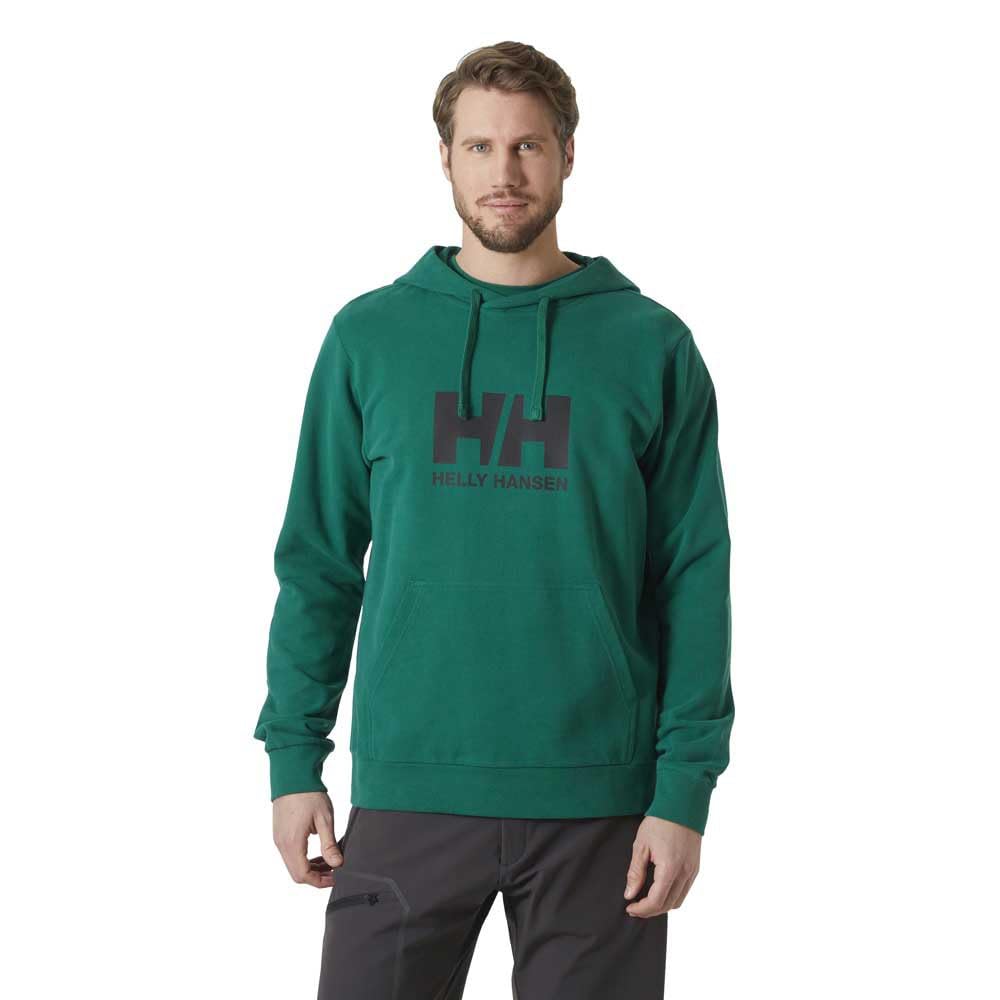 Helly Hansen logo 2.0 hoodie medium, 439 Esmeralda, M