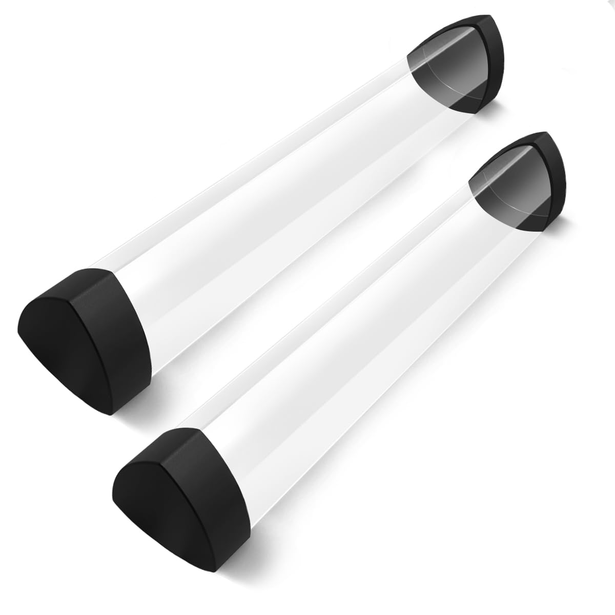 MAJUNEY Prism Playmat Tube for 24x14in 2mm TCG Mats, Dual Cap, 2 Pack | Fits sta