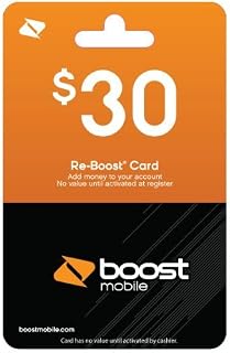 Boost Mobile $30.00 Reboost Prepaid Refill Card