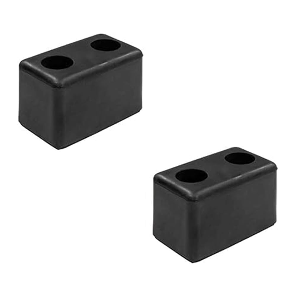 2pcs Guards Dock Buffer,Rubber Bumper Block Dock Buffers 2 Holes,5.91x3.15x2.76 