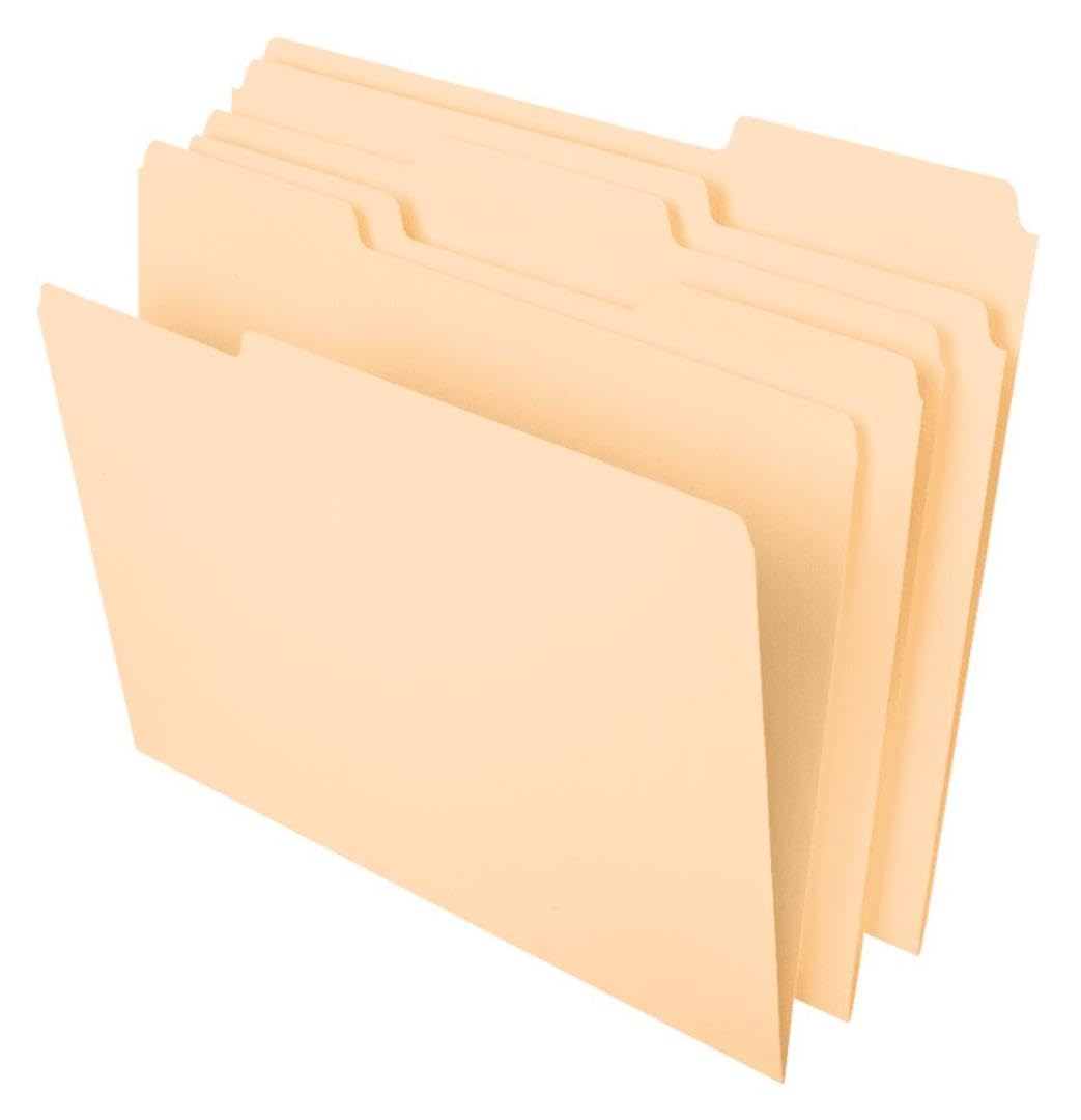 Pendaflex File Folders, 100 Pack, Durable Manila Folders, Letter Size (8.5" x 11