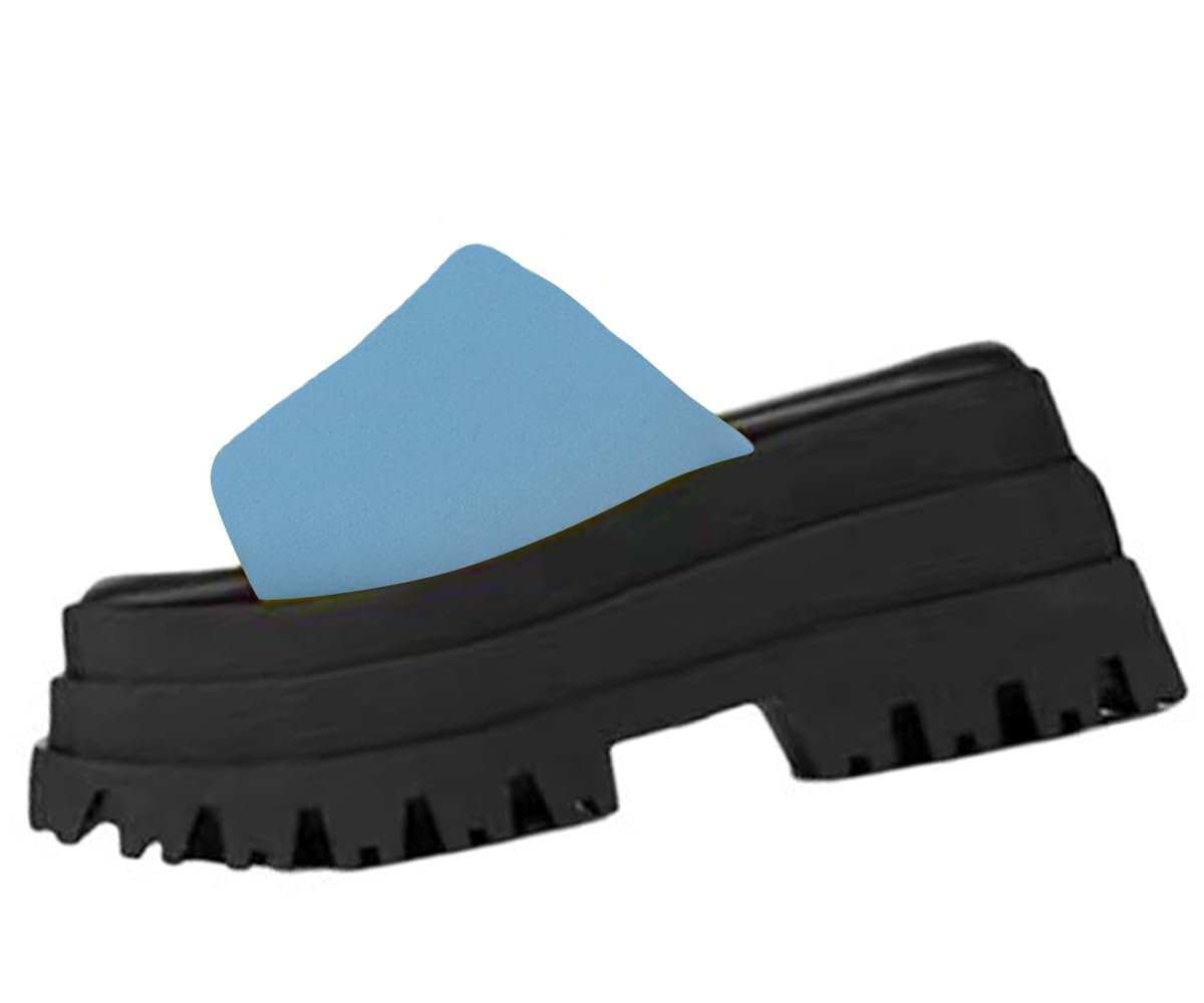 Ulalaza Women's Slippers Flat Open Toe Slides Platform Wedge Sandals Thong Sanda