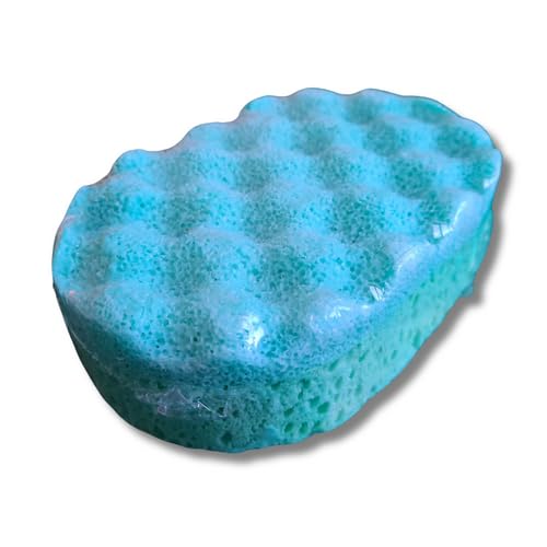 Men's Exfoliating Soap Sponges with Aftershave Fragrance (Savage)