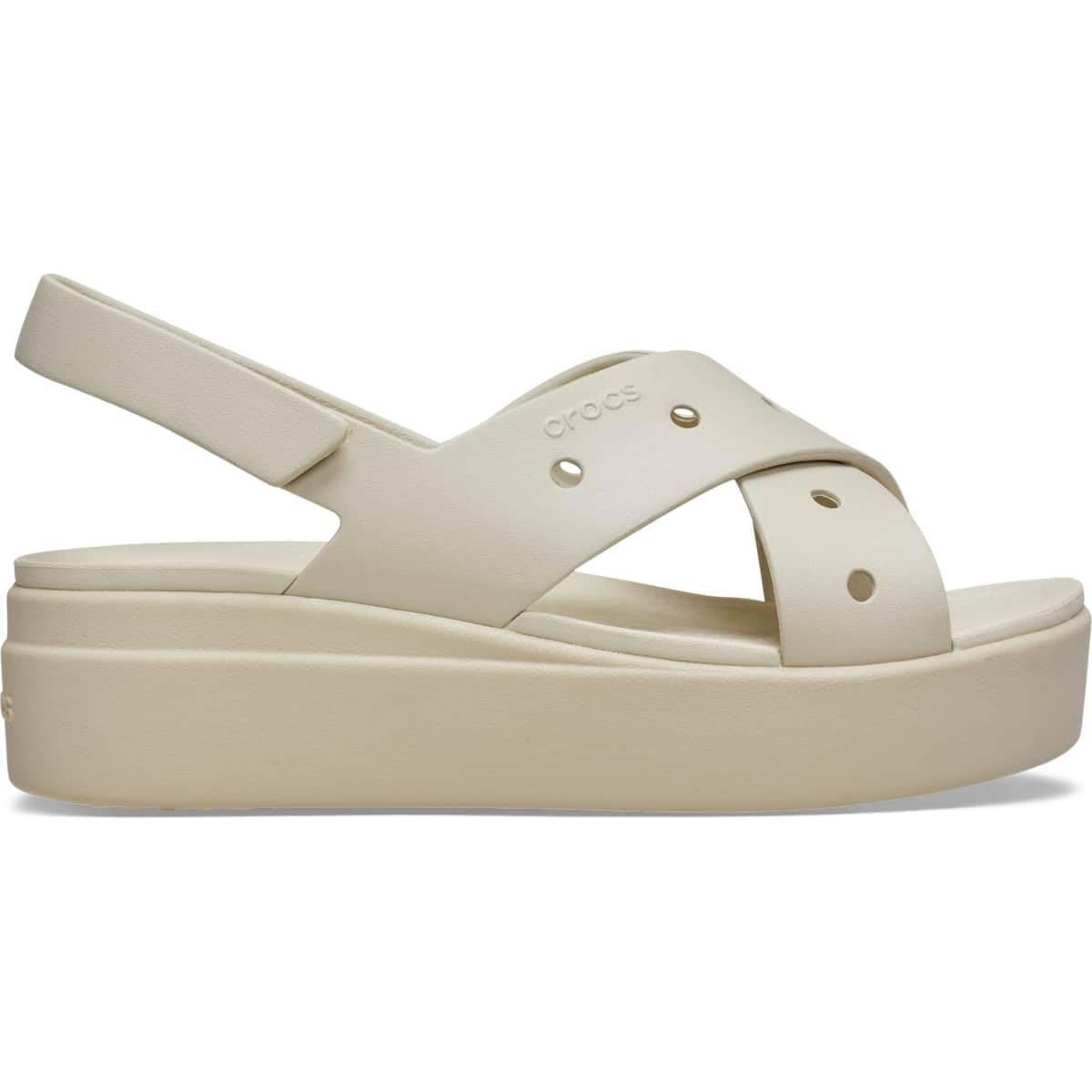 Crocs Brooklyn 4u Cross Strap Sandal Wedge SandalsWomen