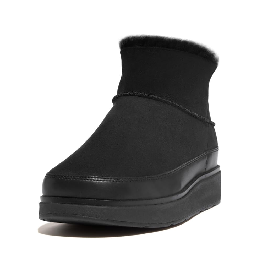 Fitflop Gen-FF Ultra-Mini Double-Faced Shearling Boots, Short Ankle Boots Women