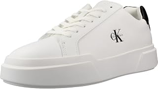 Calvin Klein Women's Sneakers with Moulded Sole Chunky Laceup in Leather
