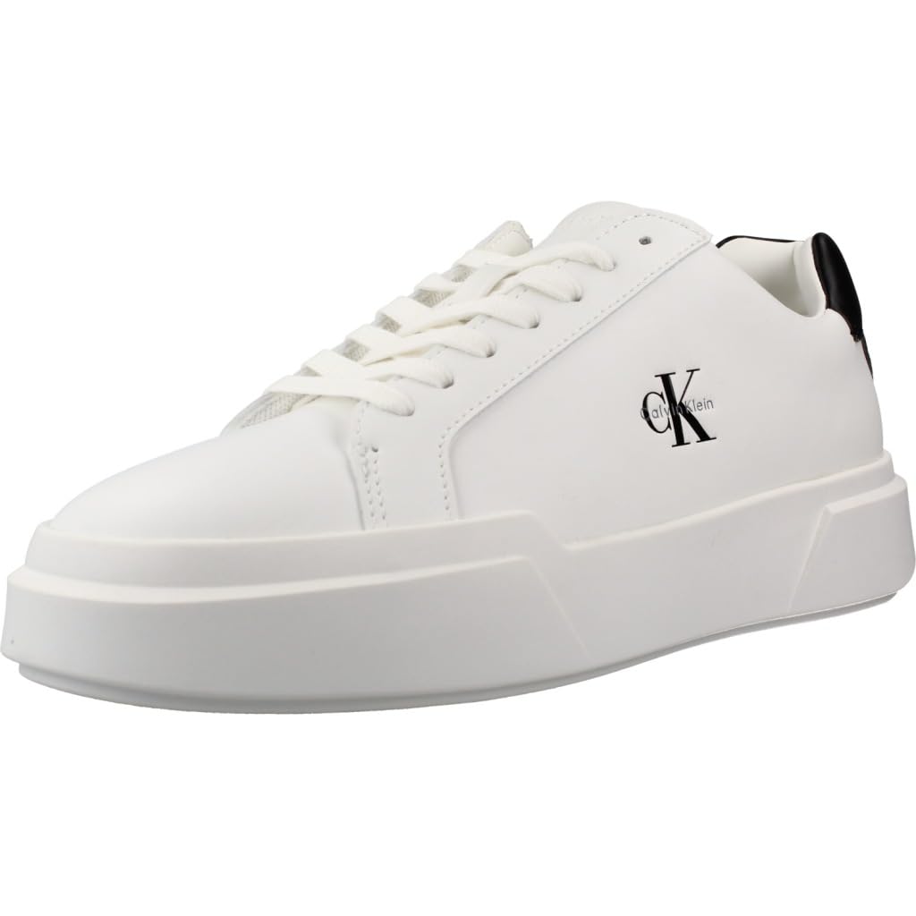 Calvin Klein Women's Sneakers with Moulded Sole Chunky Laceup in Leather
