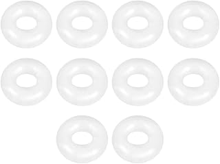 uxcell Silicone O-Ring, 11mm OD, 5mm ID, 3mm Width, VMQ Seal Rings Gasket, White, Pack of 10