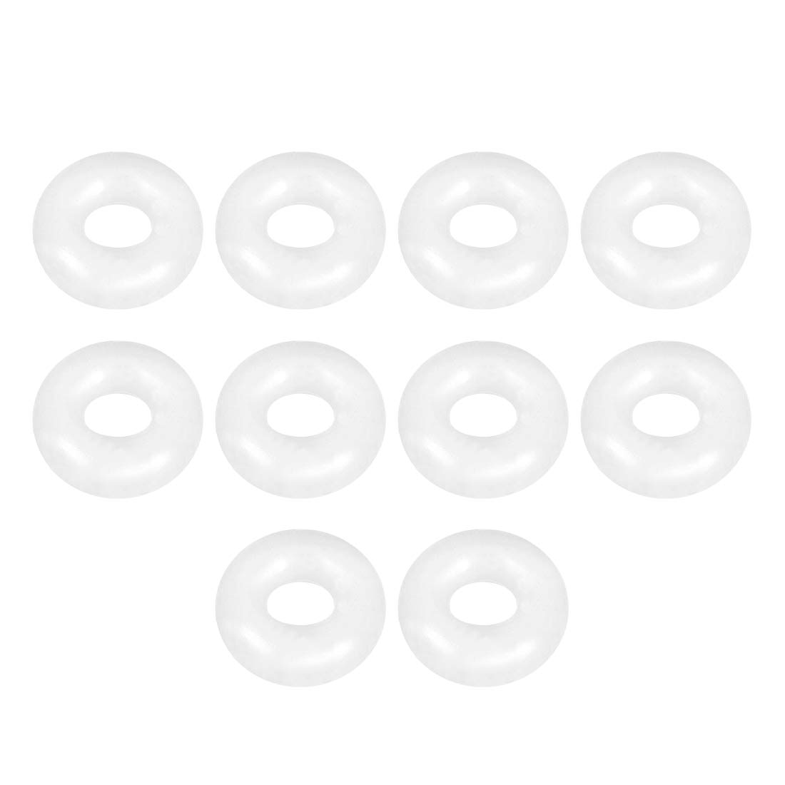 uxcell Silicone O-Ring, 11mm OD, 5mm ID, 3mm Width, VMQ Seal Rings Gasket, White