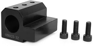 SBHA25 CNC Lathe Inner Diameter Auxiliary Tool Holder, Four Station Cutter Holder for Stable Cutting, Compatible with 20mm/25mm/32mm Tools, Enhances Tool Rigidity and, Includes 3 (SBHA25-32)