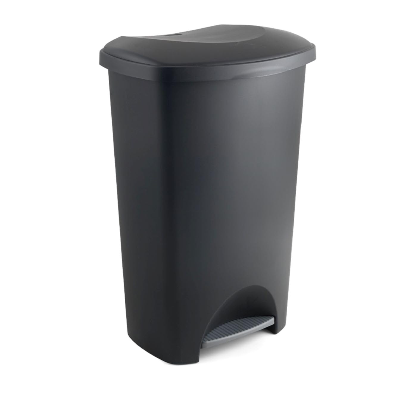 Addis 50L Kitchen Pedal Bin | Black Waste Bin with Soft Close Stay Open Lid | La