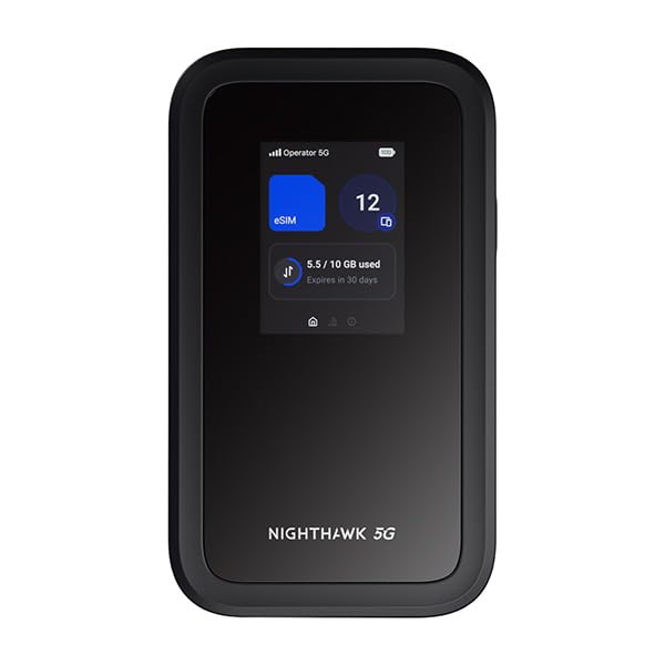 NETGEAR Nighthawk M7 5G Mobile Hotspot with eSIM, WiFi 7, Up to 3.6 Gbps | Unloc