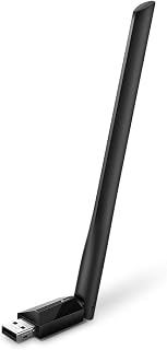 TP-Link AC600 USB WiFi Adapter for Desktop PC - USB Wireless Adapter for PC | WiFi dongle for PC with 2.4GHz, 5GHz High Gain Dual Band 5dBi Antenna, Supports Win11/10/8.1/8/7/XP, Black (Archer T2U Plus)