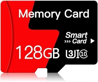128GB Micro SD Card Memory Card With Adapter High Speed Class 10 For Smartphone,Dash Cam,Security Cams,Tablet and Drone