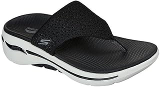 Skechers Women's Go Walk Arch Fit Weekender Sandal, Black, 40 EU