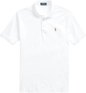 Polo Ralph Lauren Men's Slim Fit Mesh Polo Shirt, Ralph Lauren White, Large