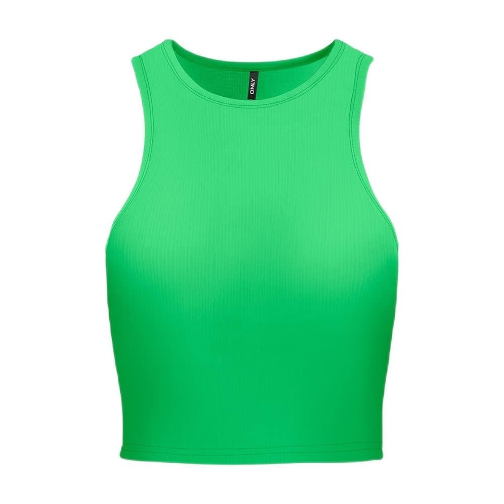Only Onlbelia S/L Crop Top Box Jrs Top Mujer