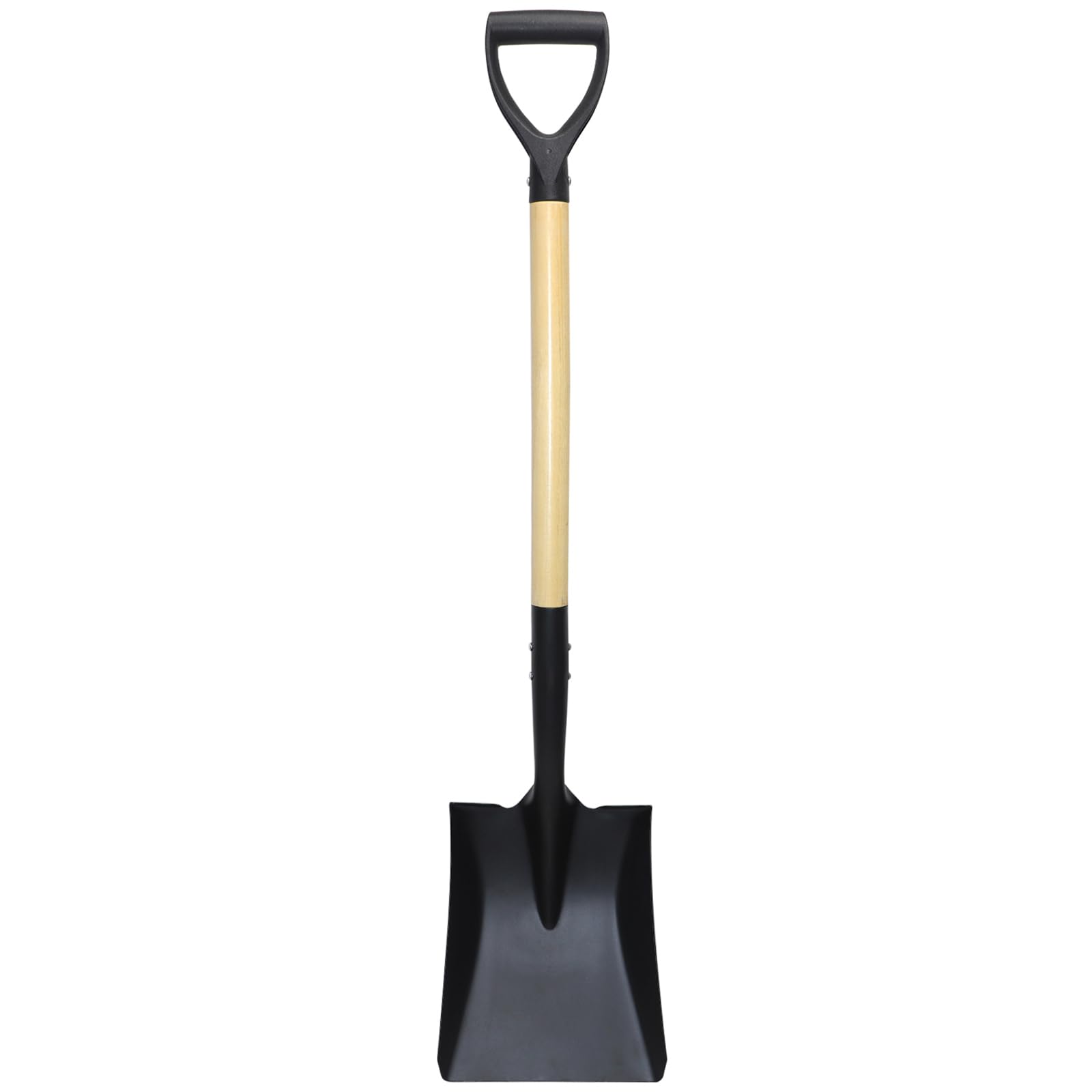 Square Shovel, Shovels for Digging with D-Handle, Overall 41-Inch Long Garden Sh