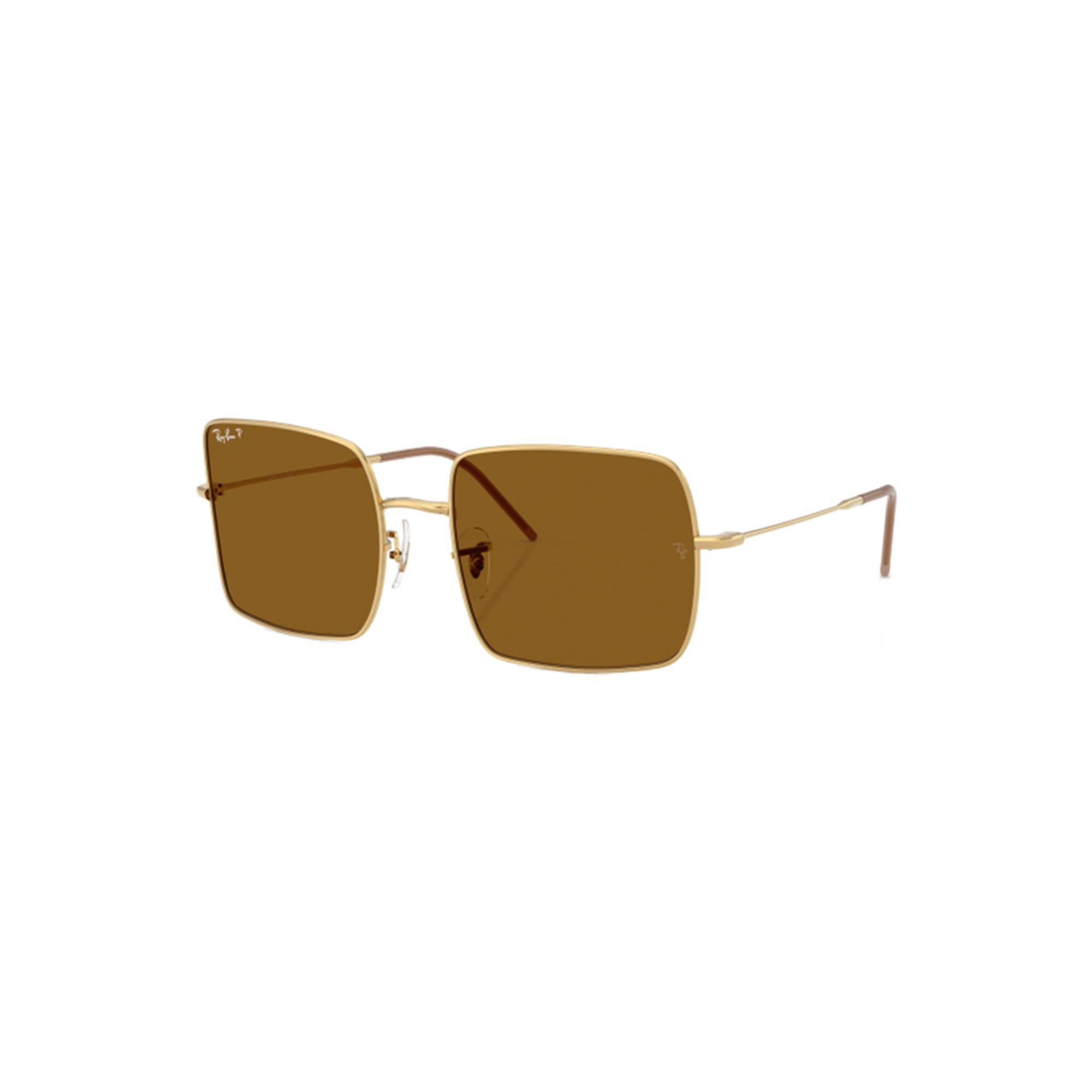 Ray-Ban RBR0104S - Gafas de sol cuadradas 1971 para mujer, dorado/marrón oscuro,