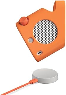 Yoto Player (3rd Gen.) Kids Audio Player Case + Charging Dock, Ages 3-12 | Wireless charging dock + Fruit Punch Adventure Jacket for Yoto Player | kids audio player accessories | home charging set