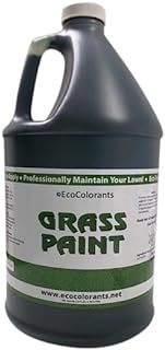 EcoColorants Concentrated Green Grass Paint-128 oz (Gallon) -Lawn Paint for Dry, Patchy or Dormant Grass that Covers up to 4,000 Square feet-Natural, Vibrant Grass Paint-Easy to Apply Turf Colorant.