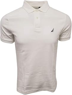 Nautica Mens Slim Fit Short Sleeve Solid Soft Cotton Polo Shirt