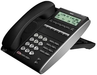 NEC DTL-6DE-1 (BK) - 6 Button Display Digital Phone (680001) - Black (Renewed)