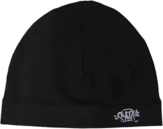 Syna World Skull Cap, Central CEE Beanie Running Hat, Black, Breathable, Windproof, Knitwear, Skully for All Seasons synaworld
