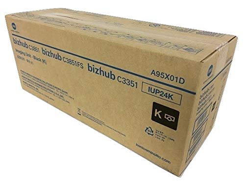 TTCopier Genuine OEM Konica Minolta IUP24K (A95X01D) Imaging Unit, Black 60K Yie