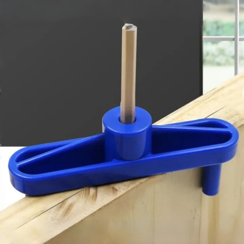 Wood Drilling Locator Plastic Center Finder With Center Line Marker Gauge For Do