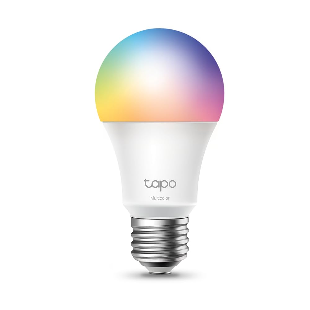 Tapo L530E alexa Lampe E27, Energie sparen, Mehrfarbrige dimmbare smarte WLAN Gl