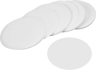 100 Sheet Laboratory Filter Paper 15 cm, Round Laboratory Filter Paper, Laboratory Media Filter Paper, Qualitative Filter Papers, Medium Speed Flow Filter Papers, for Filter Experiment, Oil Test