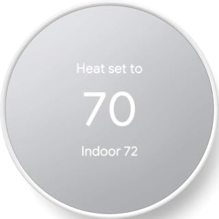 Google Nest Thermostat - Smart Thermostat for Home - Programmable Wifi Thermostat - Snow