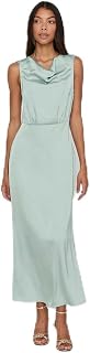 Vila Women's Viravenna Waterfall S/L Maxi Dress-noos Dress (Pack of 1)