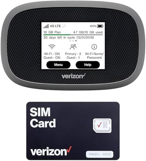 Verizon Wireless Jetpack Inseego MiFi 8800L | Free VPN Mobile Hotspot for Travel