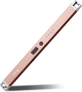 SUPRUS Electric Arc Windproof USB Lighter Flameless Rechargeable Lighter with Safety Lock for Candle