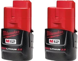 Milwaukee 48-11-2420 (2 PACK) M12 RED LITHIUM 2.0 12-Volt Cordless Battery