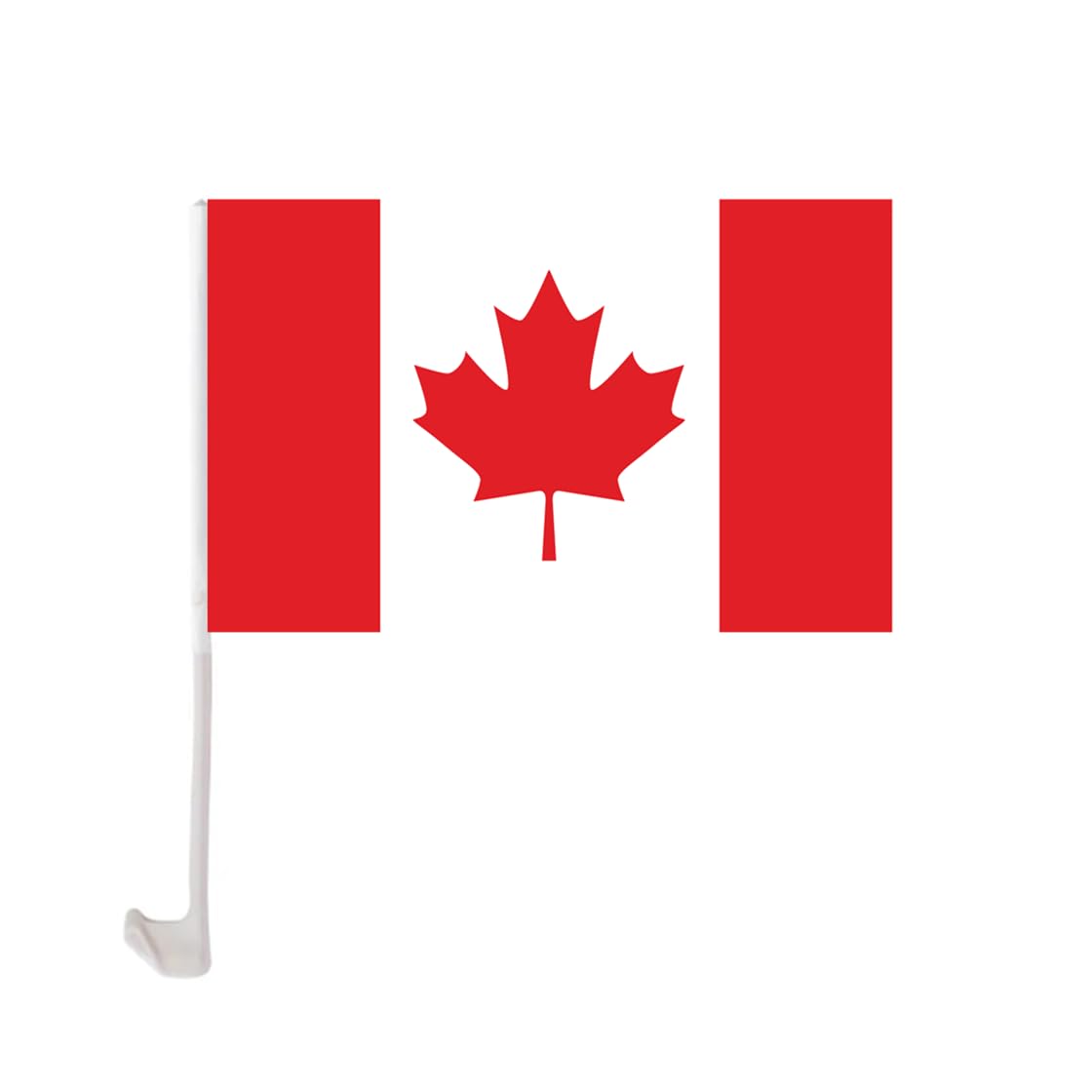 Canada Car Flag 1 Pack Double-Sided Canadian Flags with Pole for Car Window - Ou