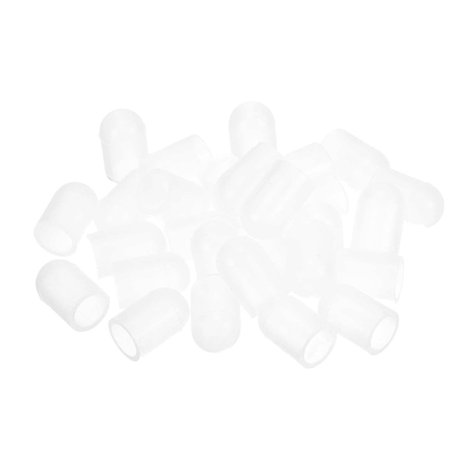 uxcell Lot de 48 embouts en silicone, 9,5 mm ID 13 mm de hauteur, ronds en caout