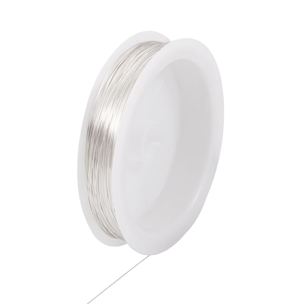 Silver Copper Wire Roll for Jewelry Making Soft Round Wire Art Beading Wire DIY 