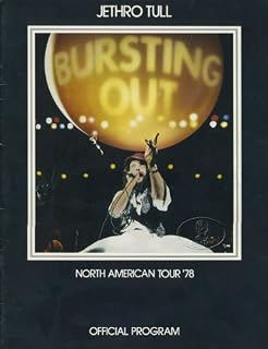 Jethro Tull 1978 Bursting Out Tour Concert Program Book Programme